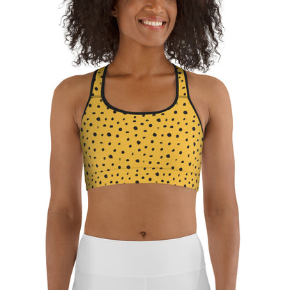 Golden Dots Sports Bra