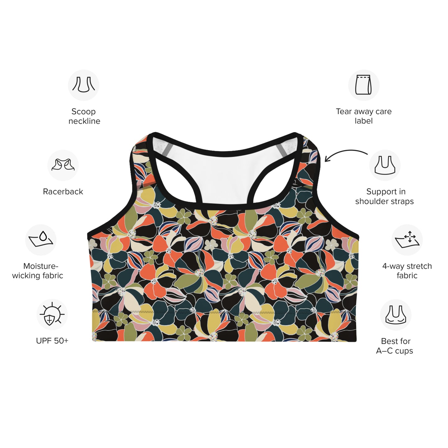 Flora Chic Sports Bra