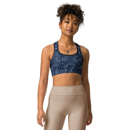 Starry Night Blue Sports Bra