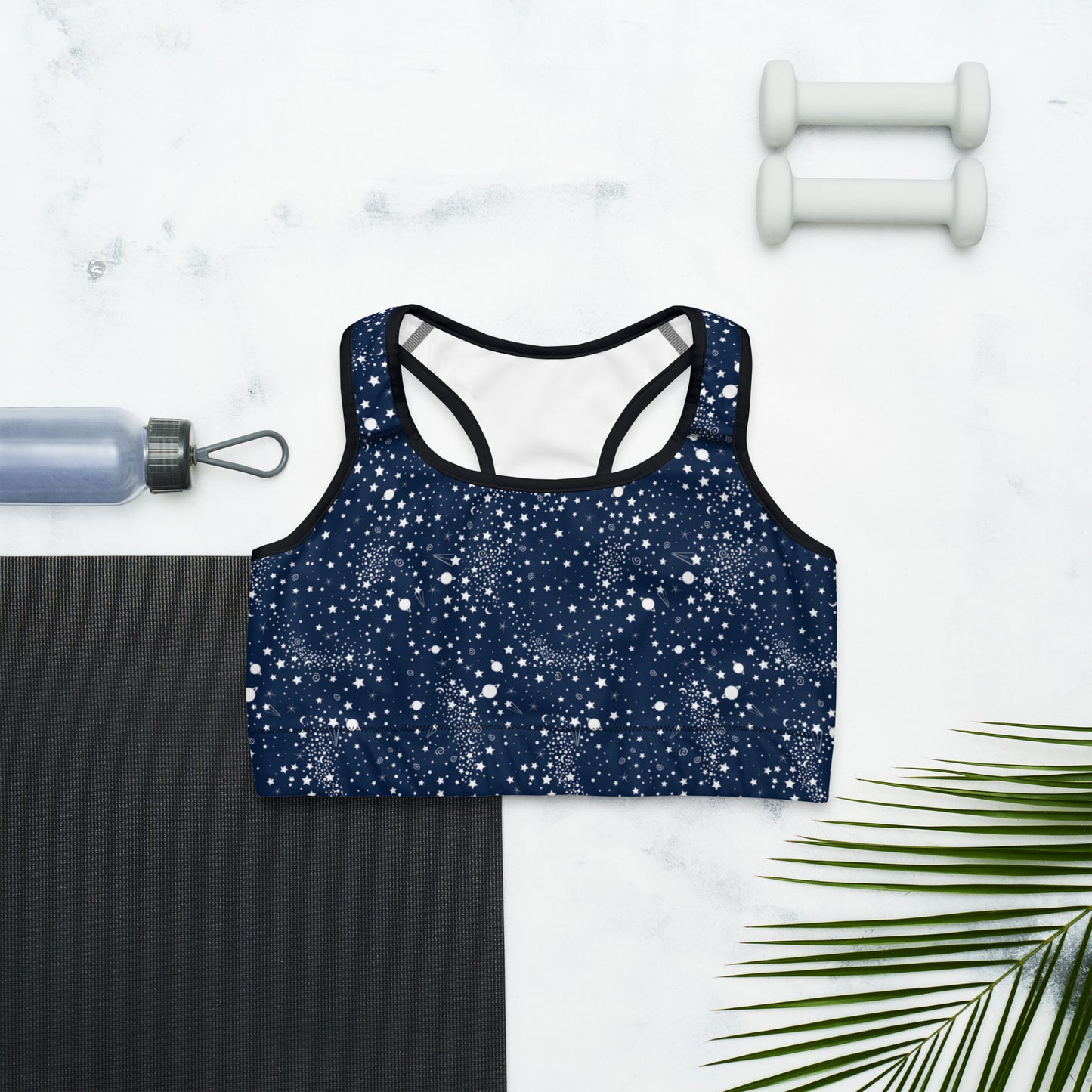 Starry Night Blue Sports Bra