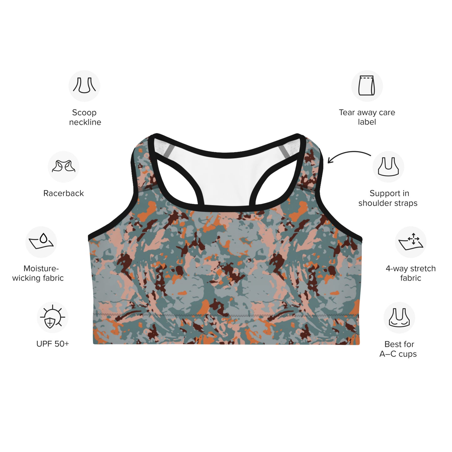 Marble Motion Sports Bra