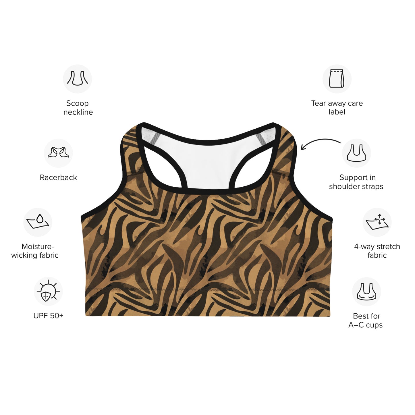 Safari Chic Sports Bra