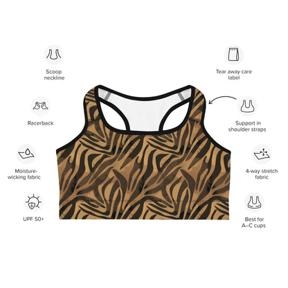 Safari Chic Sports Bra