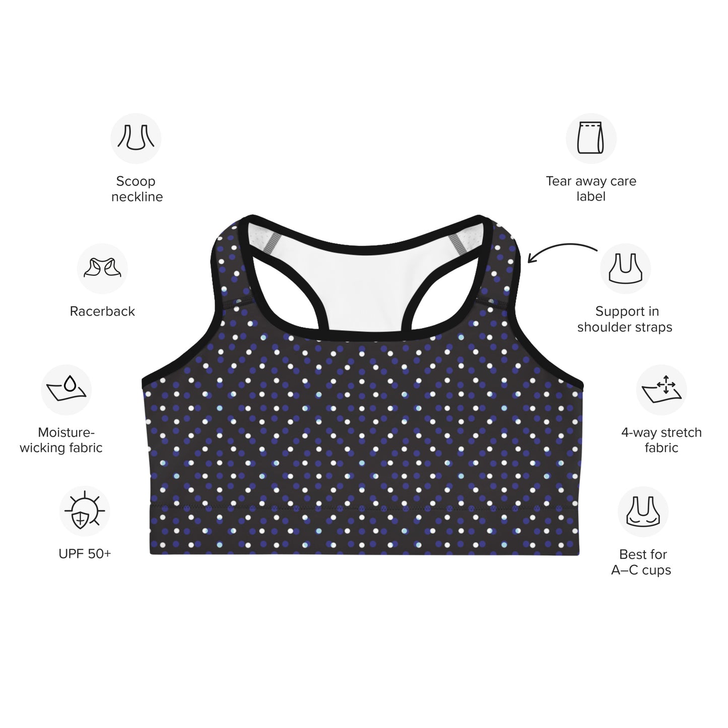 Dotty Delight Sports Bra