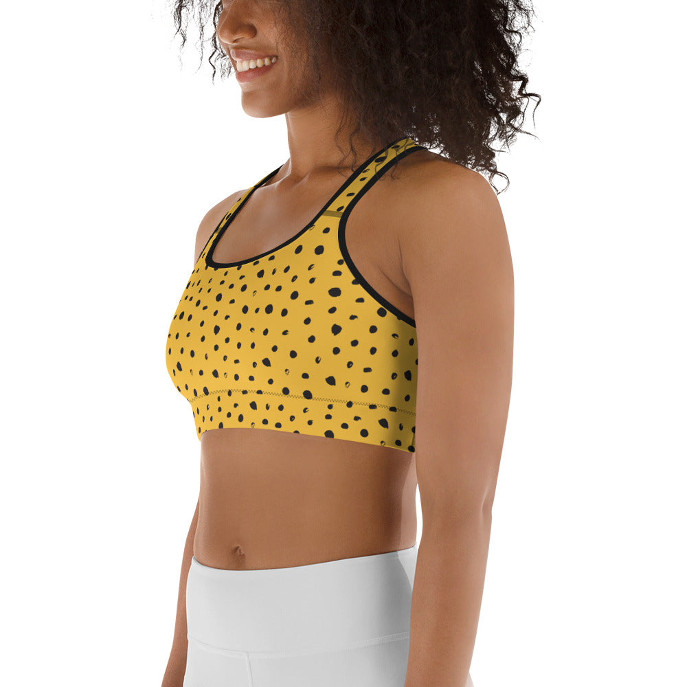 Golden Dots Sports Bra