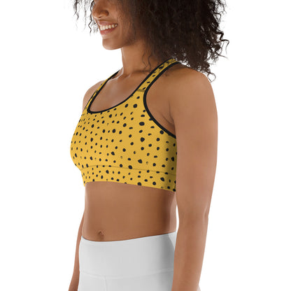 Golden Dots Sports Bra