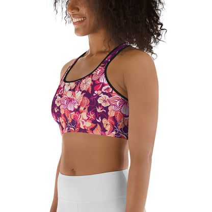 Mystic Petals Sports Bra