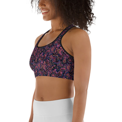 Marble Mirage Sports Bra