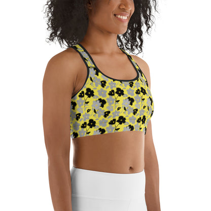 Golden Blossom Sports Bra