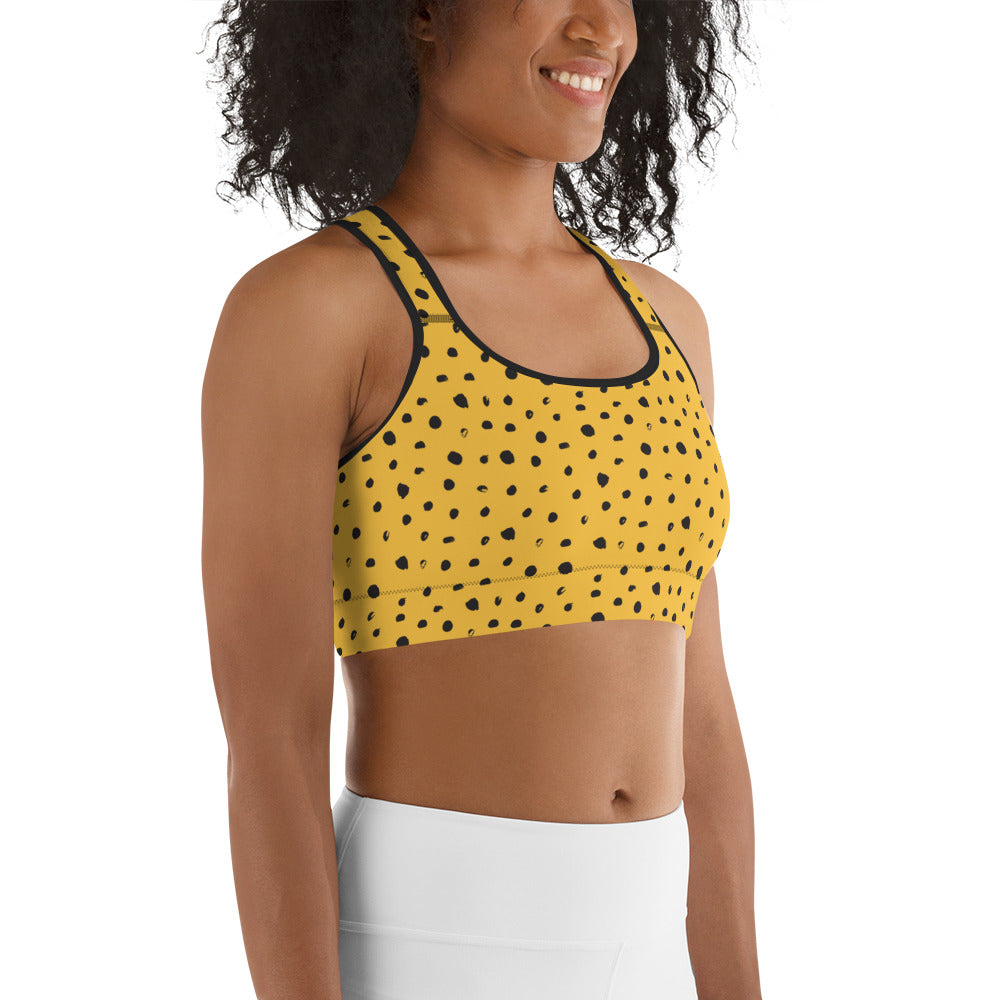 Golden Dots Sports Bra