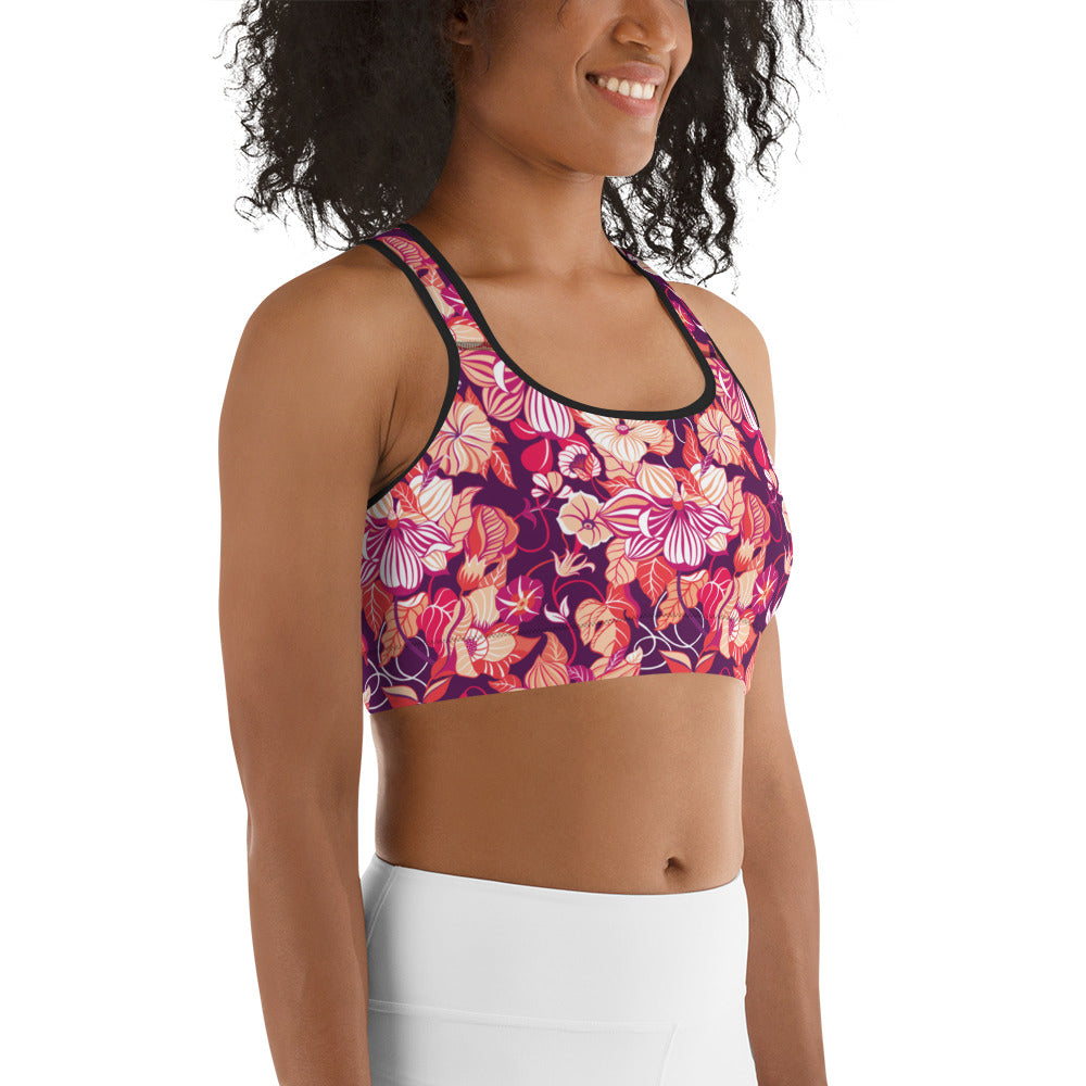 Mystic Petals Sports Bra