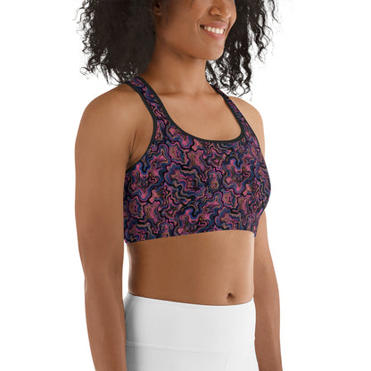 Marble Mirage Sports Bra