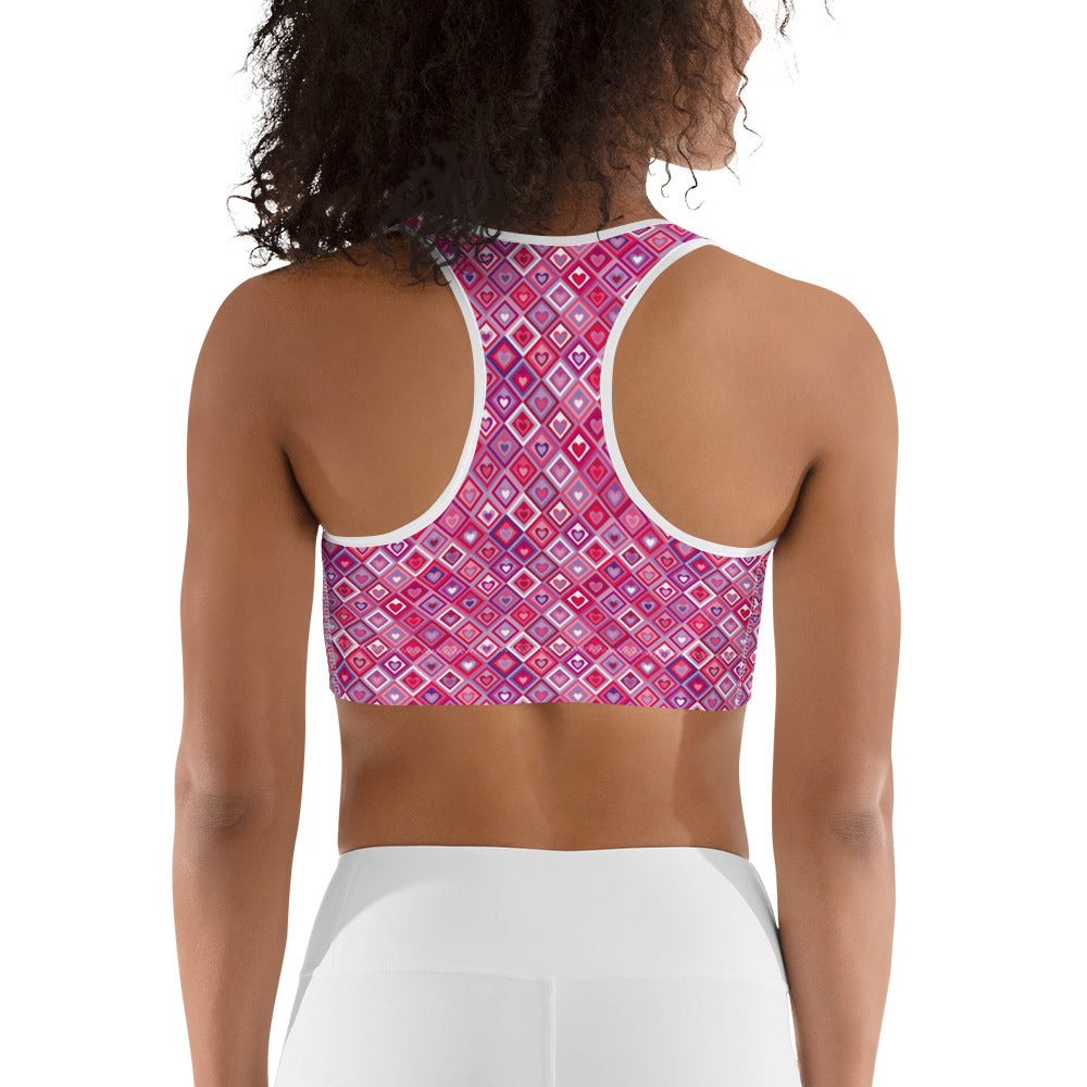 Heartbeat Charm Sports Bra