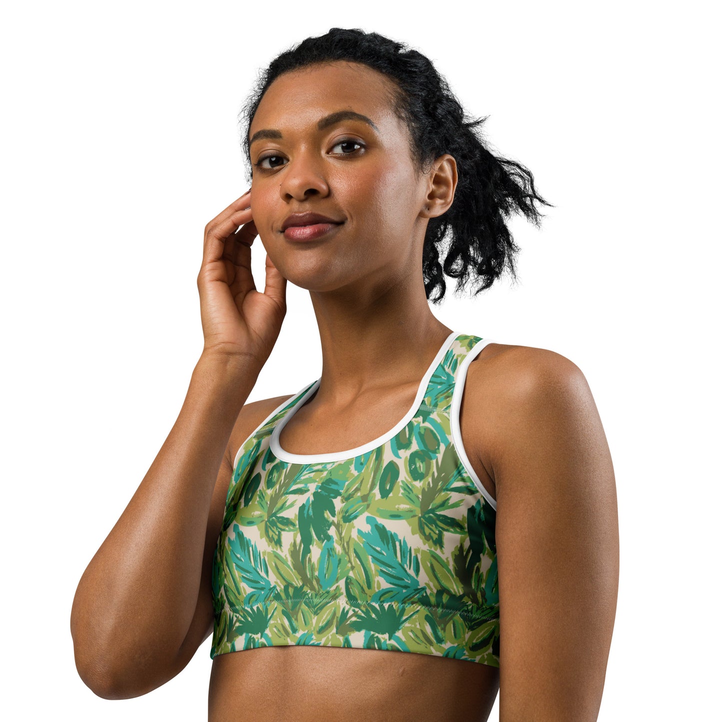 Leafy Luxury Sports Bra