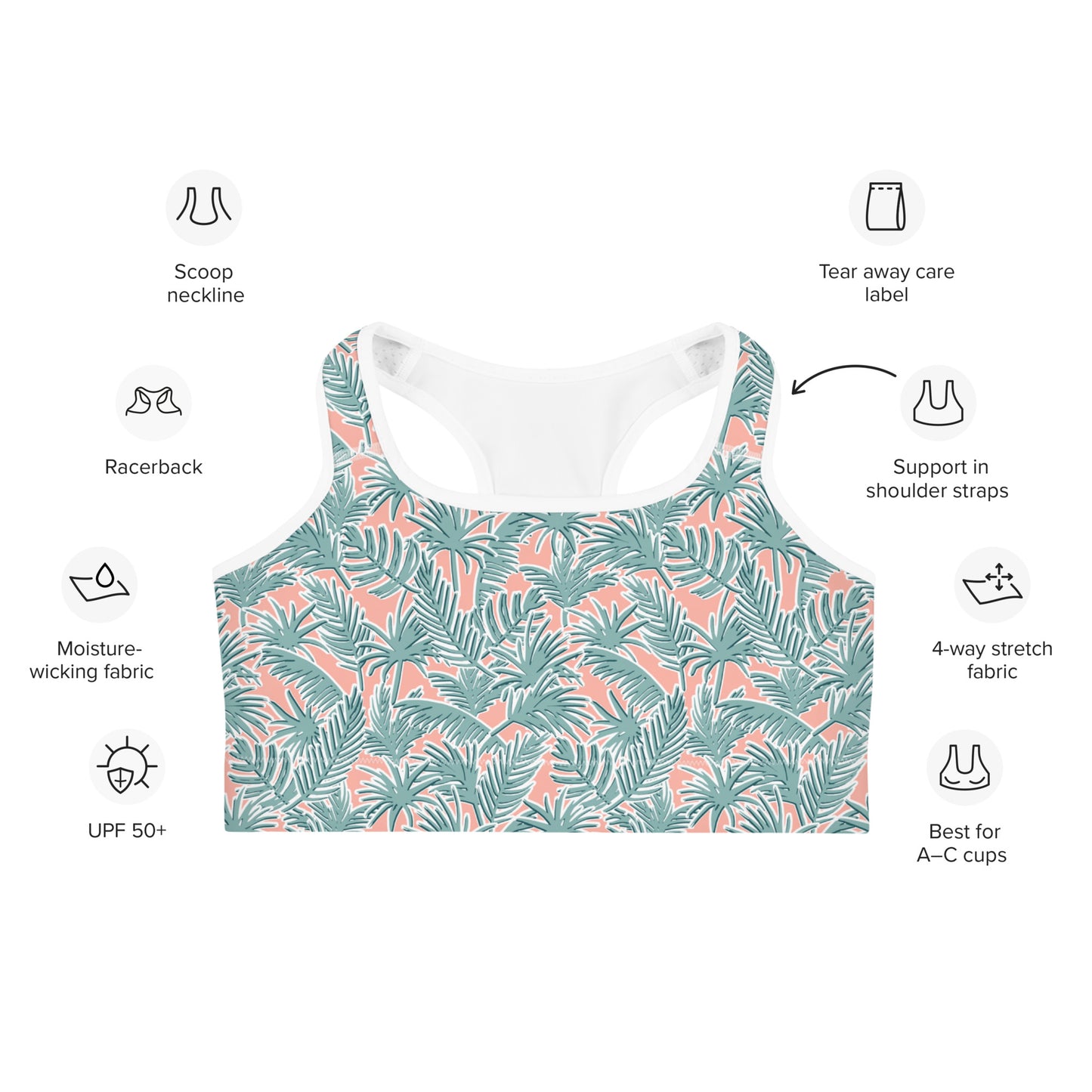 Serene Garden Sports Bra