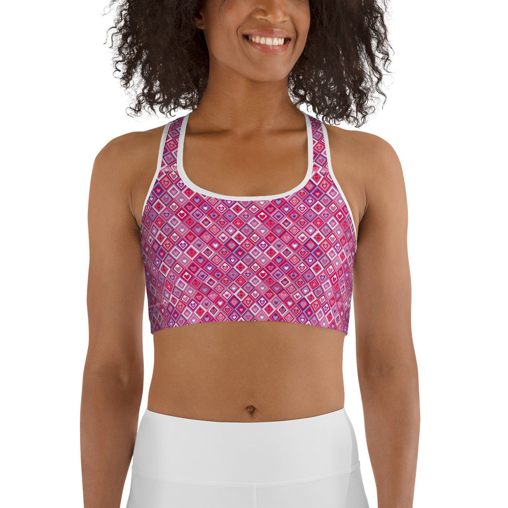 Heartbeat Charm Sports Bra