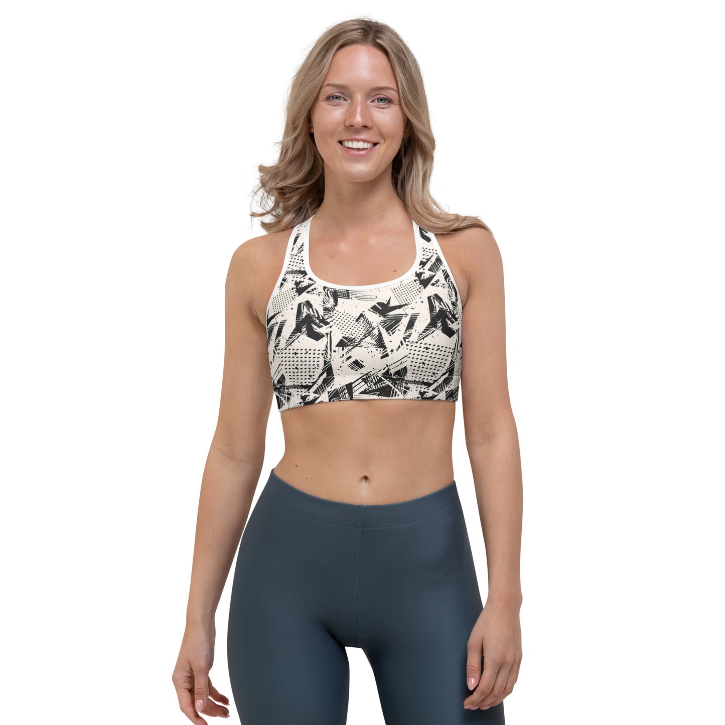 Monochrome Momentum Sports Bra