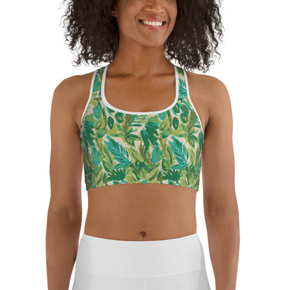 Leafy Luxury Sports Bra