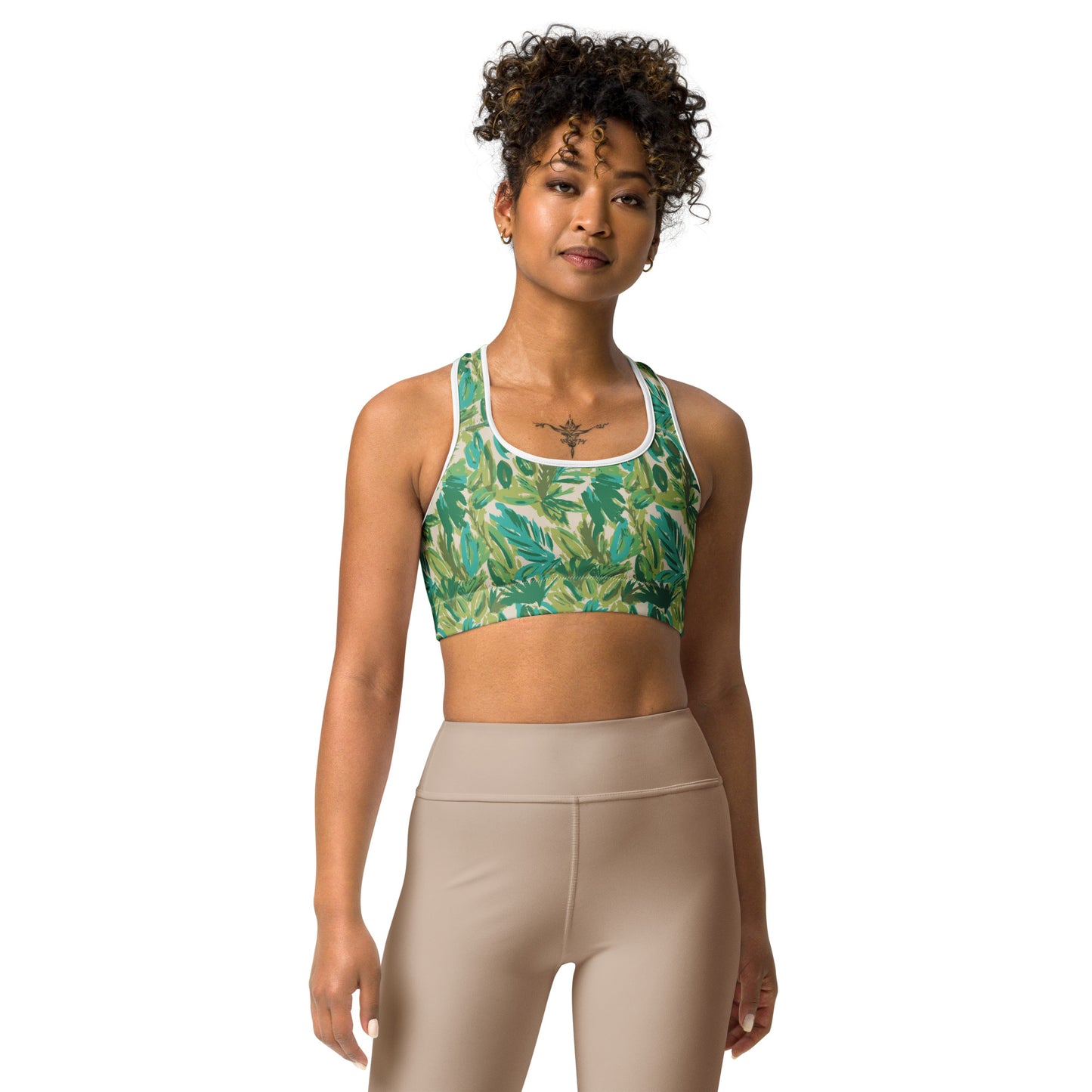 Leafy Luxury Sports Bra