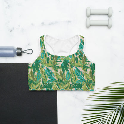 Leafy Luxury Sports Bra