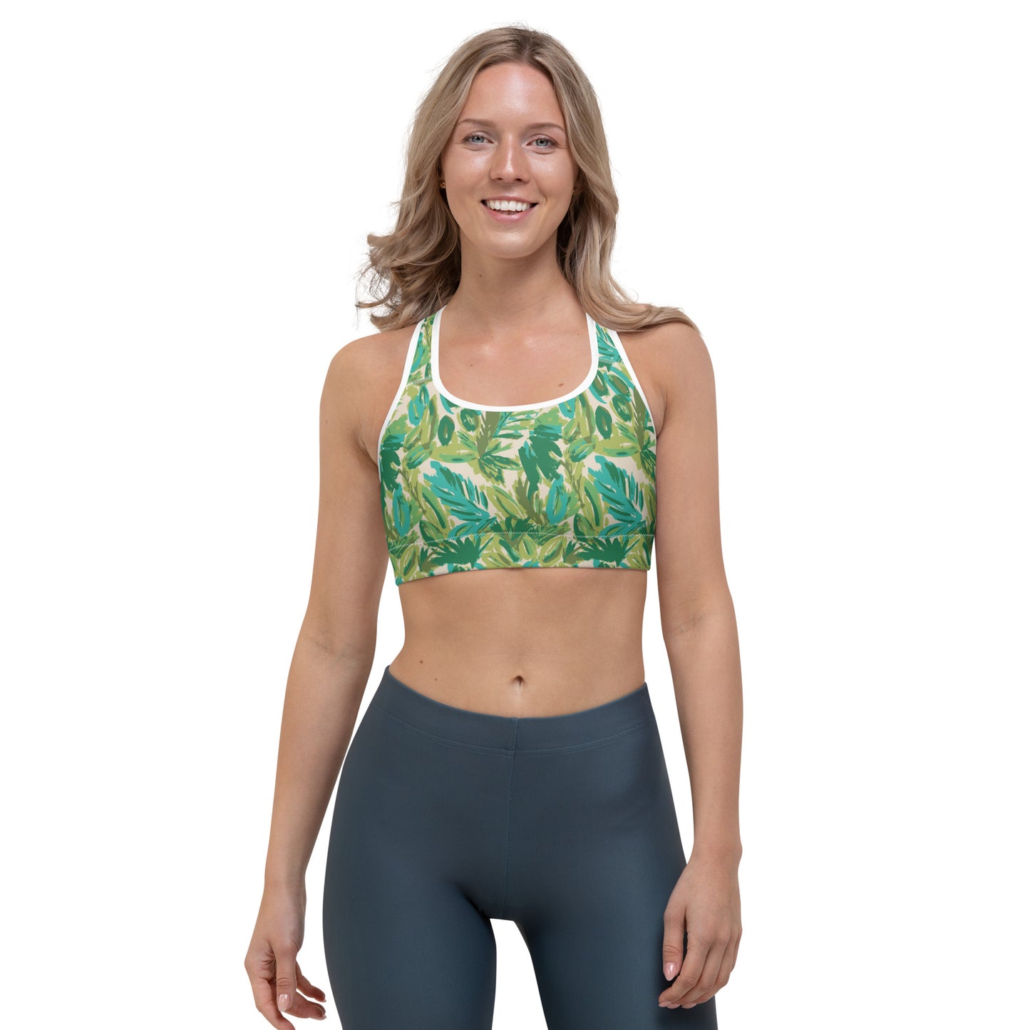 Leafy Luxury Sports Bra