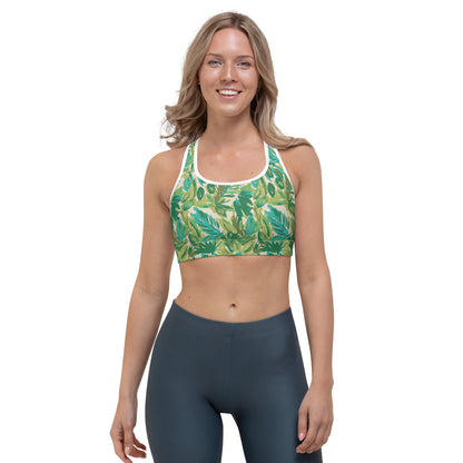 Leafy Luxury Sports Bra