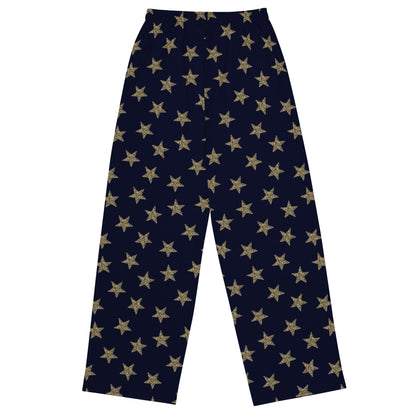 Star Beauty Printed Wide-Leg Pants