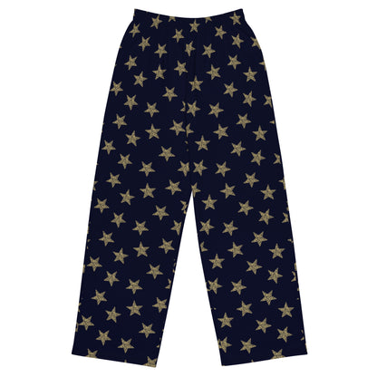 Star Beauty Printed Wide-Leg Pants