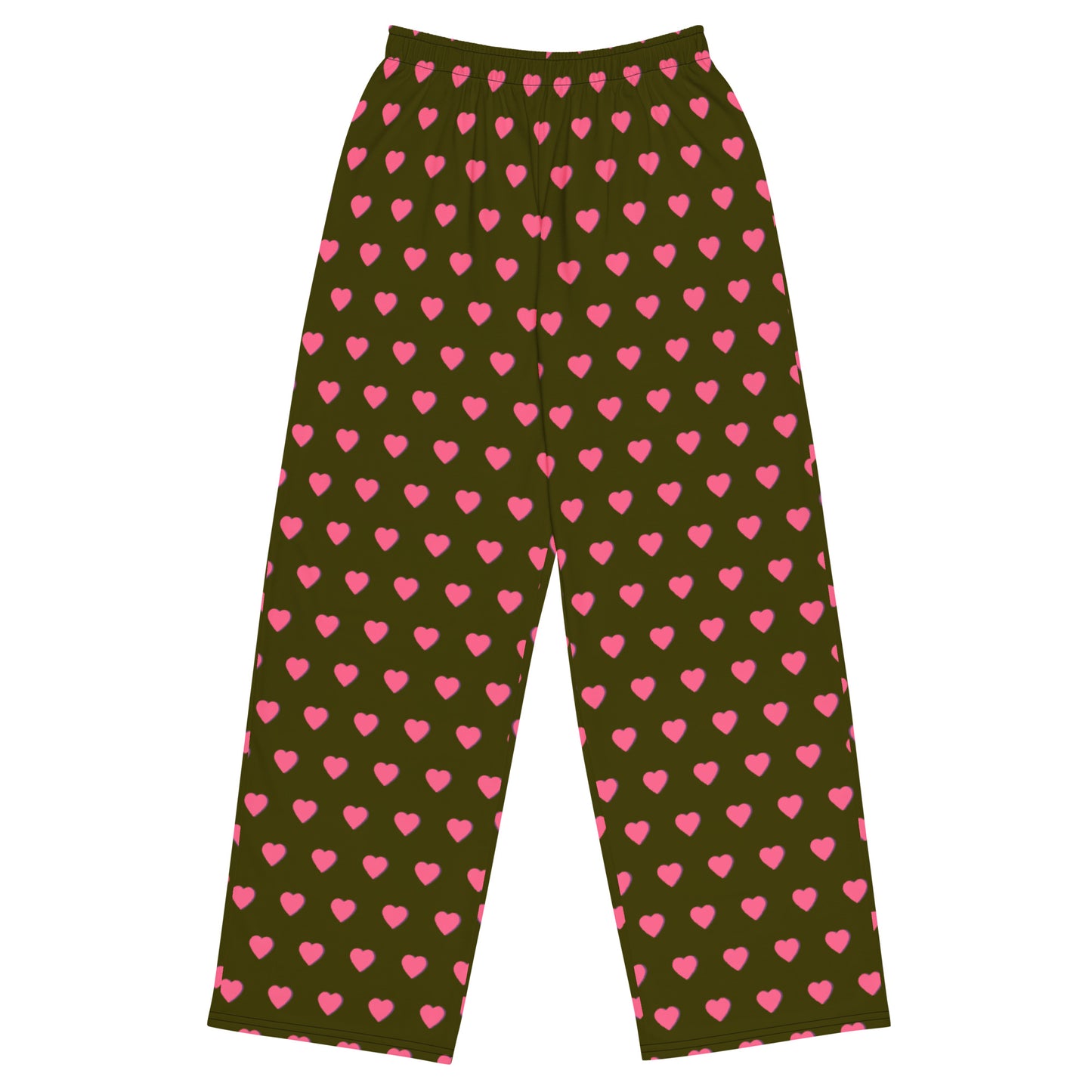 Heart Joy Patterned Wide-Leg pants