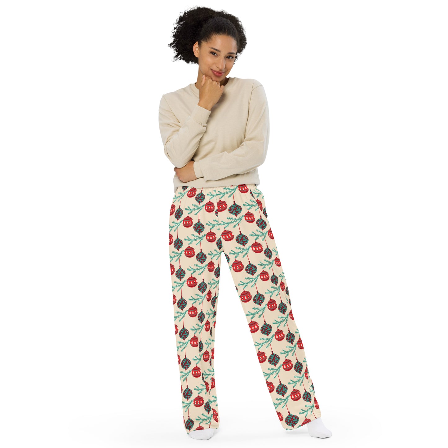 Festive Fashion Wide-Leg Pants