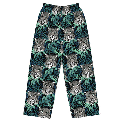 Lovely Animal Print Wide-Leg Pants