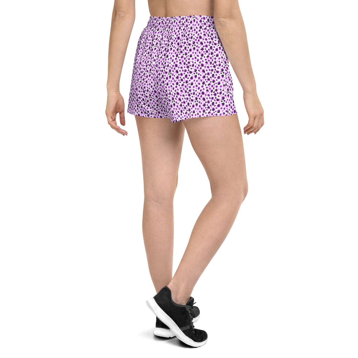 Azure Leopard Recycled Athletic Shorts