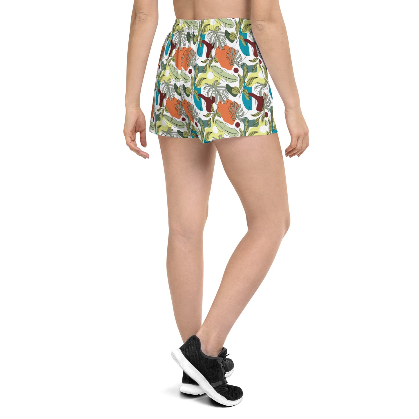 Artistic Blooms Recycled Athletic Shorts