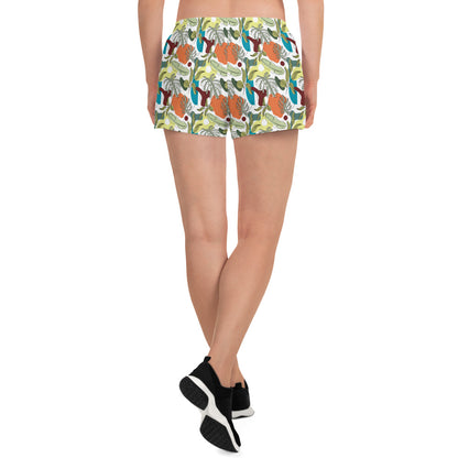 Artistic Blooms Recycled Athletic Shorts