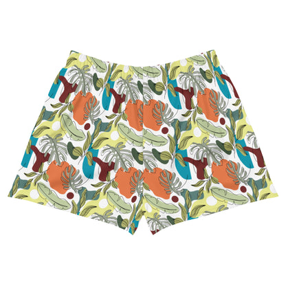 Artistic Blooms Recycled Athletic Shorts