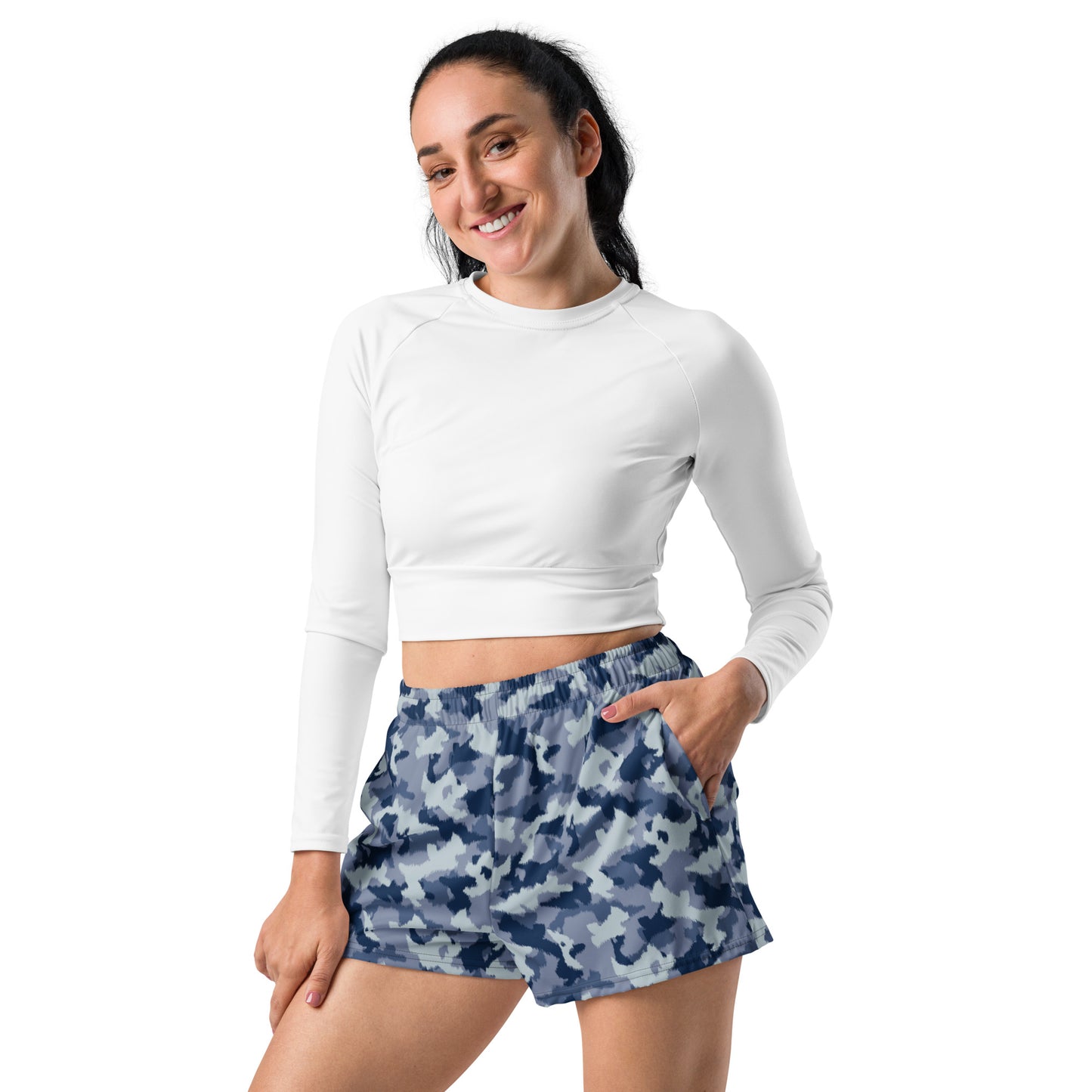 Skyline Camo Recycled Athletic Shorts