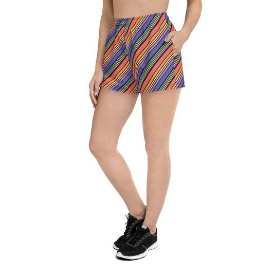 Rainbow Racer Recycled Athletic Shorts