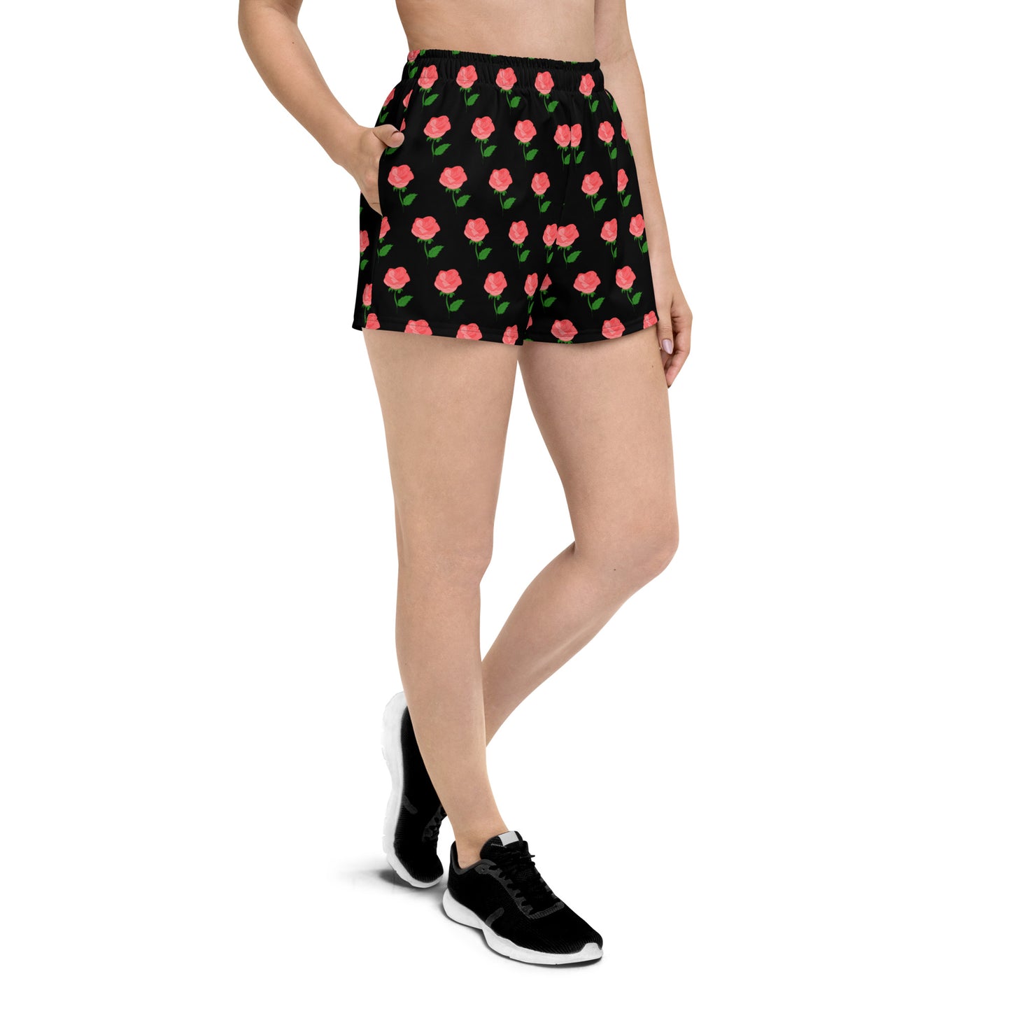 Floral Frenzy Recycled Athletic Shorts