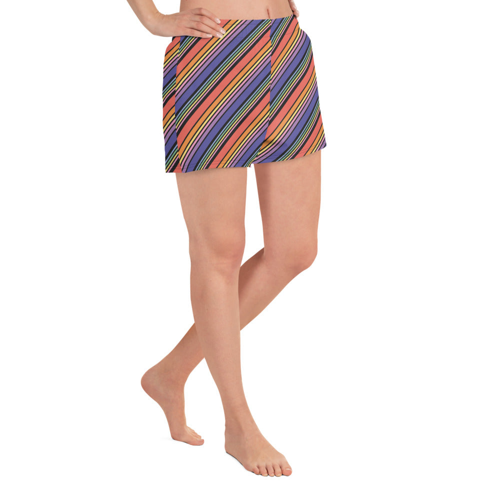 Rainbow Racer Recycled Athletic Shorts