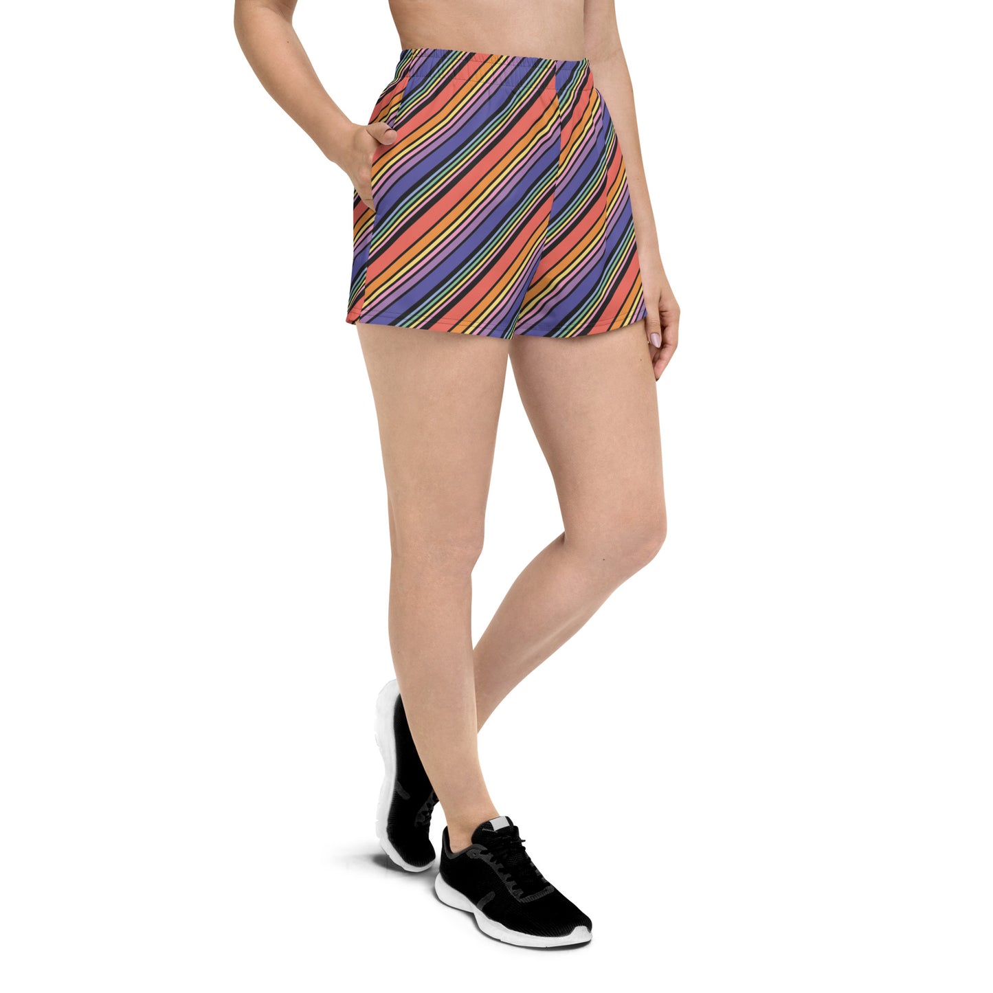 Rainbow Racer Recycled Athletic Shorts