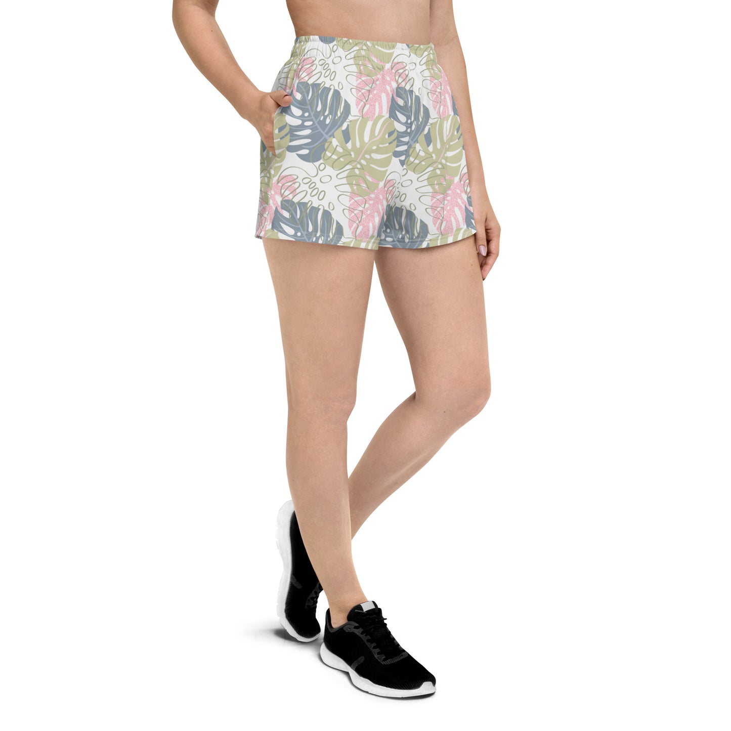 Leafy Whispers Recycled Athletic Shorts