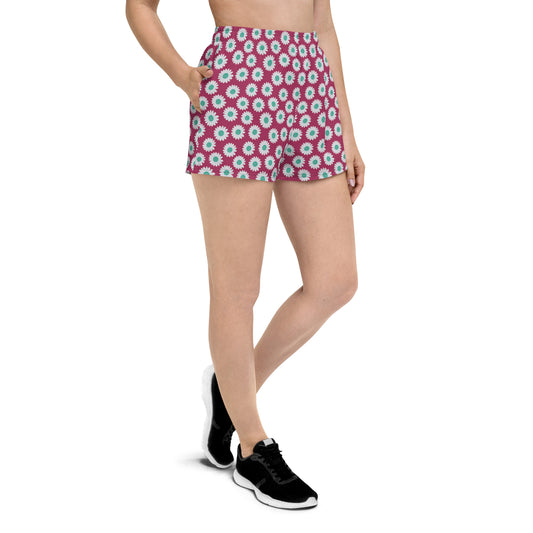 Lavender Garden Recycled Athletic Shorts