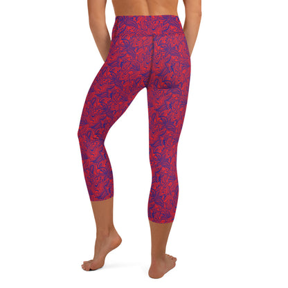 Vintage Verve Paisley Yoga Capri Leggings