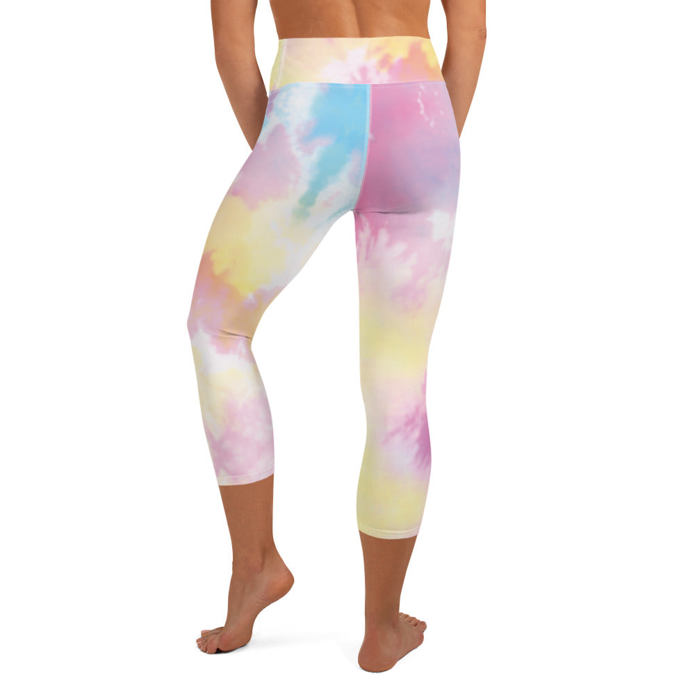 Tie-Dye Dream Yoga Capri Leggings