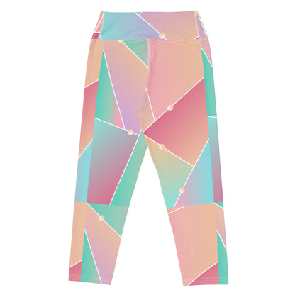 Glass Pattern Yoga Capri Leggings