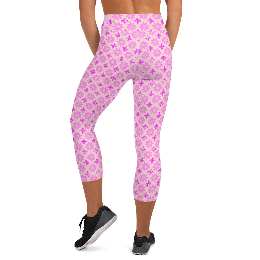 Pink Charm Activewear Capri Leggings