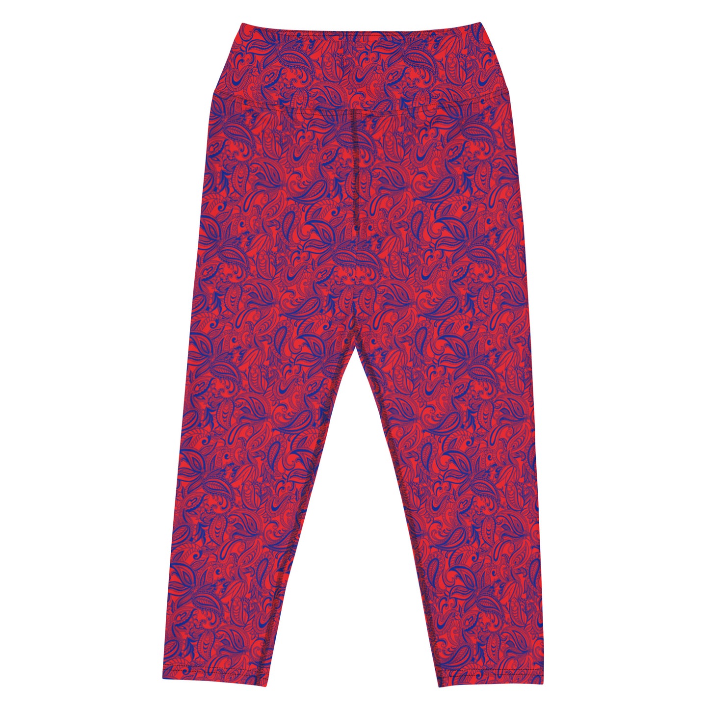 Vintage Verve Paisley Yoga Capri Leggings