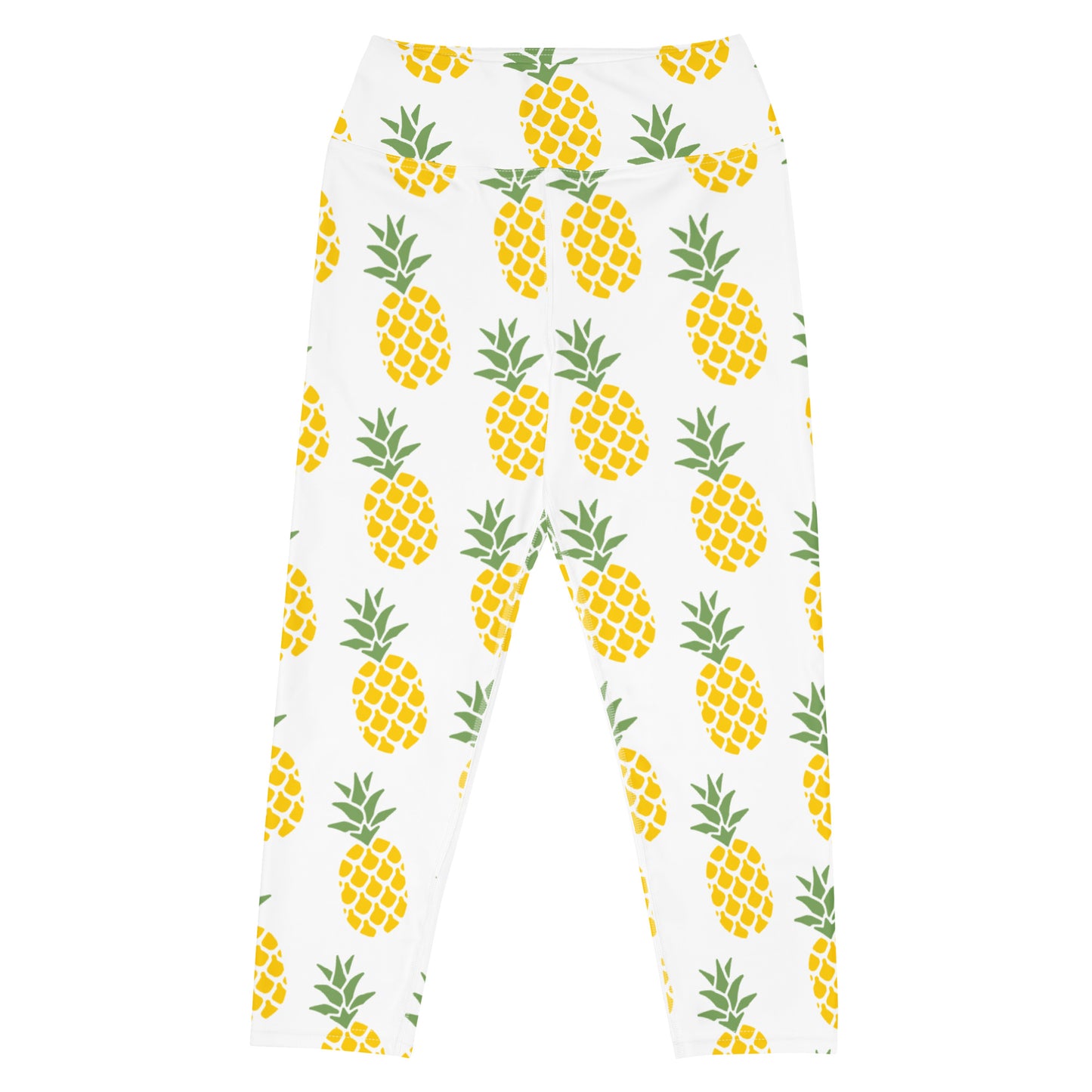 Pineapple Party Yoga Capri Leggings