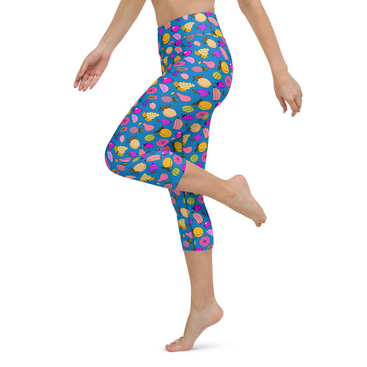 Juicy Fruit High-Waisted Yoga Capri Leggings