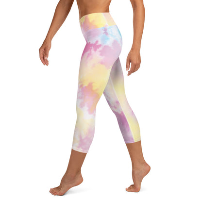 Tie-Dye Dream Yoga Capri Leggings